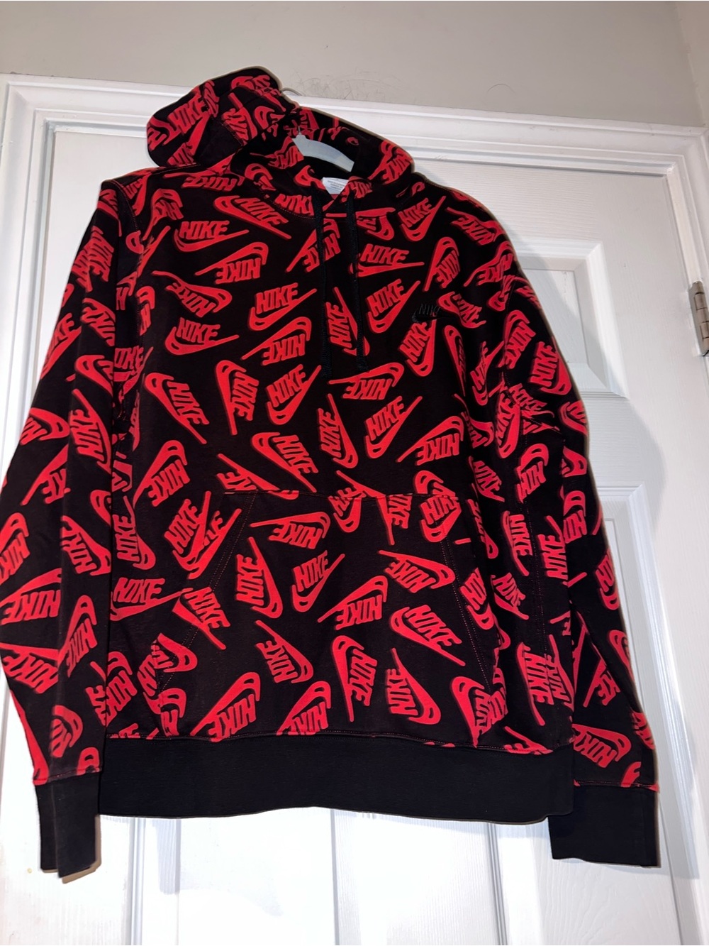 Nike Sportswear Essentials All-Over Print Pullover Hoodie men’s size M